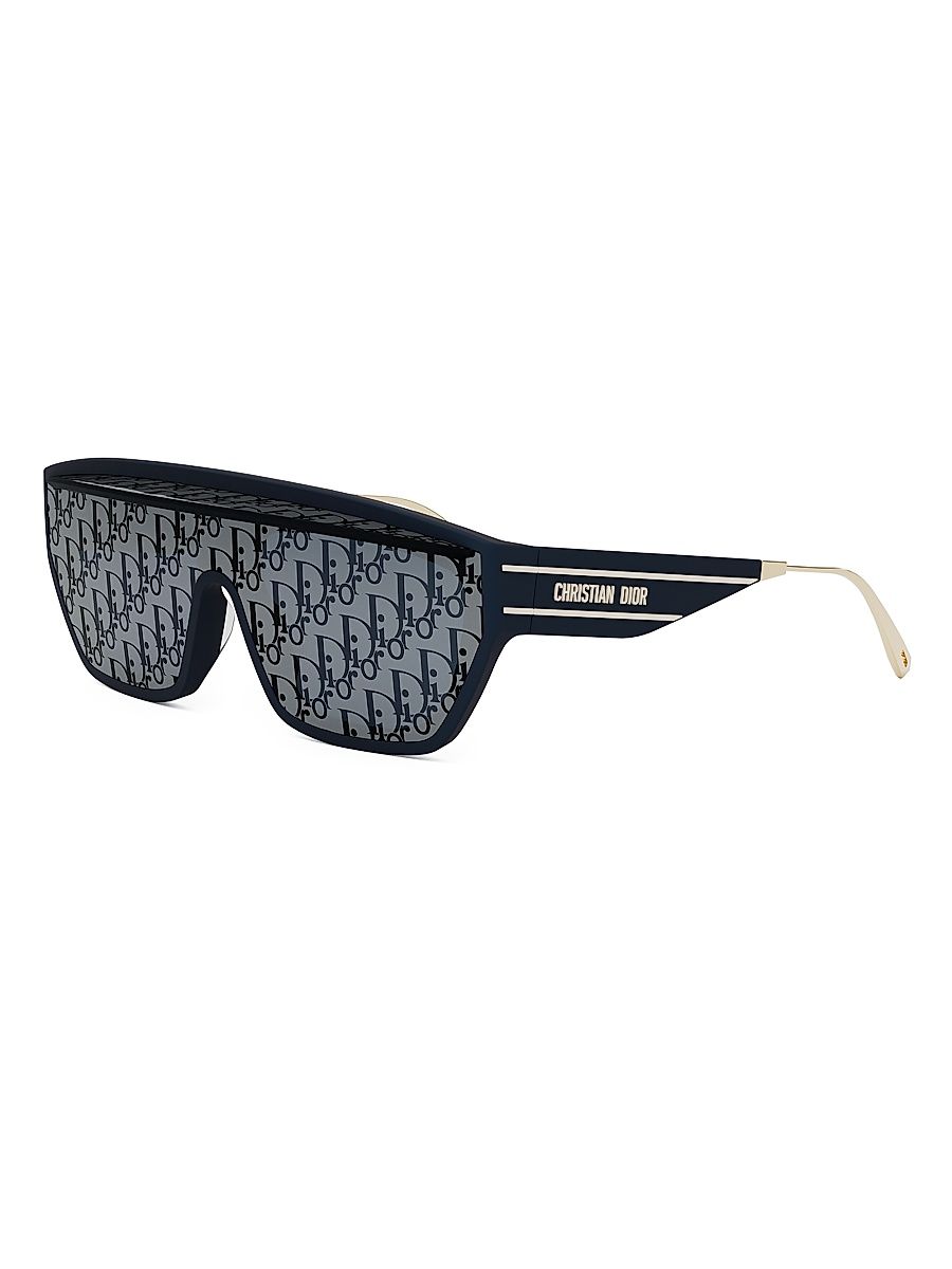 Women's DiorClub M7U Mask Sunglasses - Blue Print Mirror
