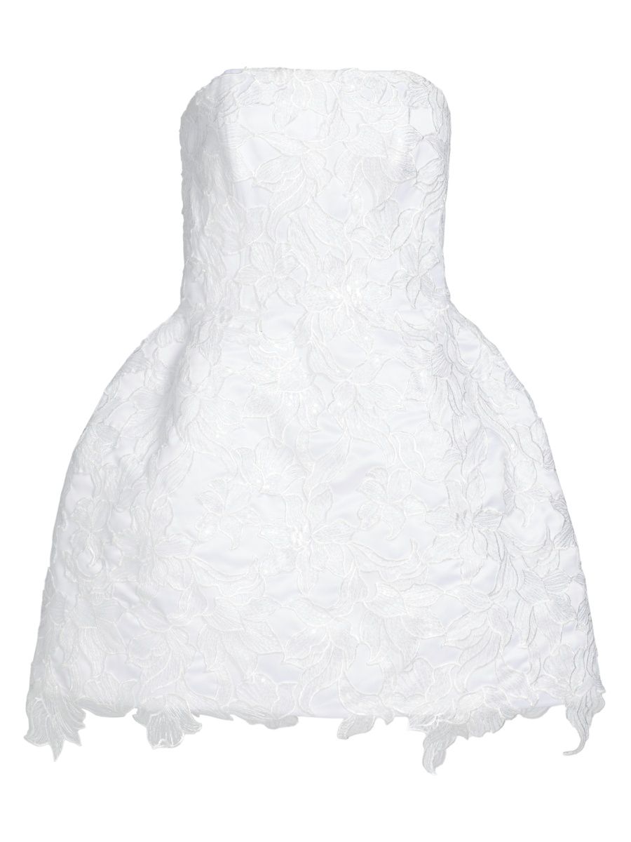 Mariandree Gaitan Women's Sarah Lace Minidress - White - Size XS