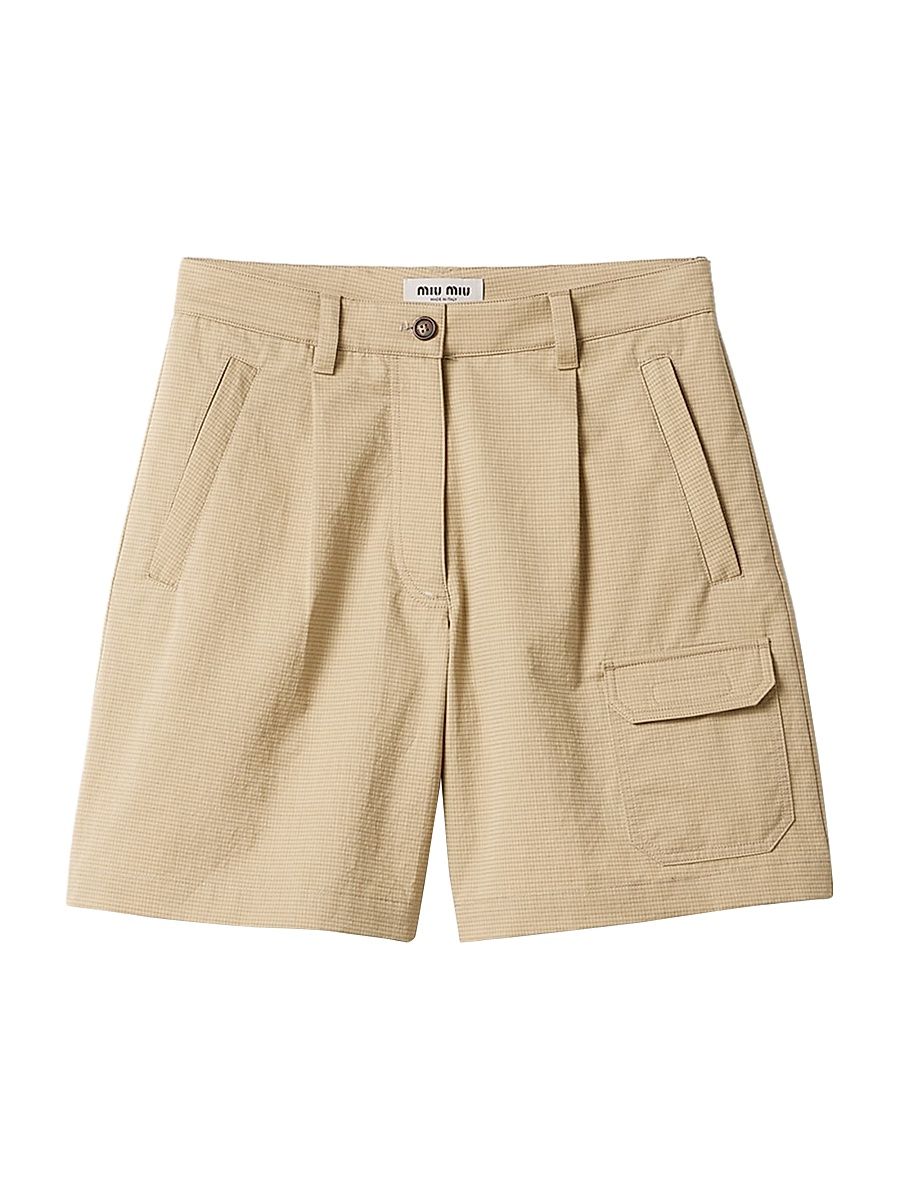 Women's Ripstop Bermudas - Beige - Size 4