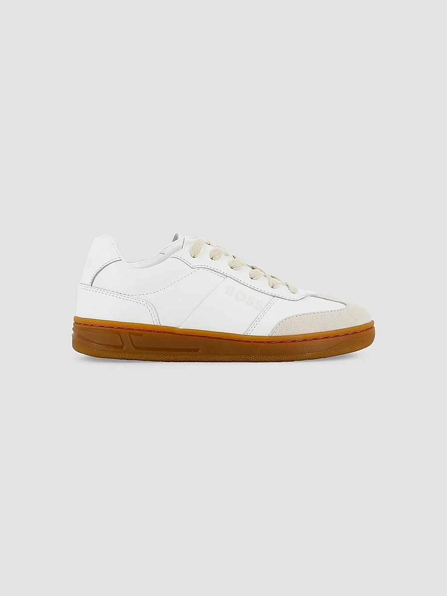 Boy's Little Boy's & Boy's Leather Low-Top Sneakers - White - Size 10 (Toddler)