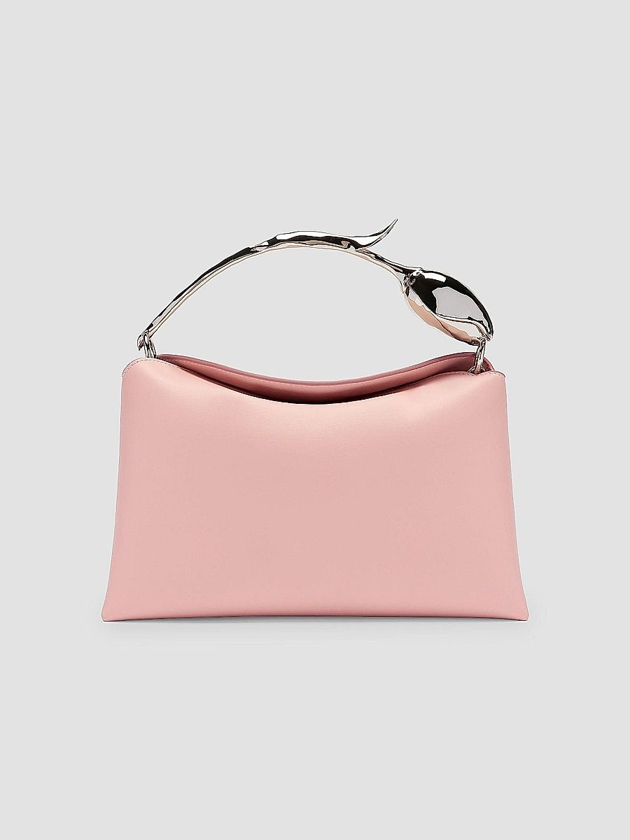 Erdem Women's Bloom Medium Leather Top Handle Bag - Blush