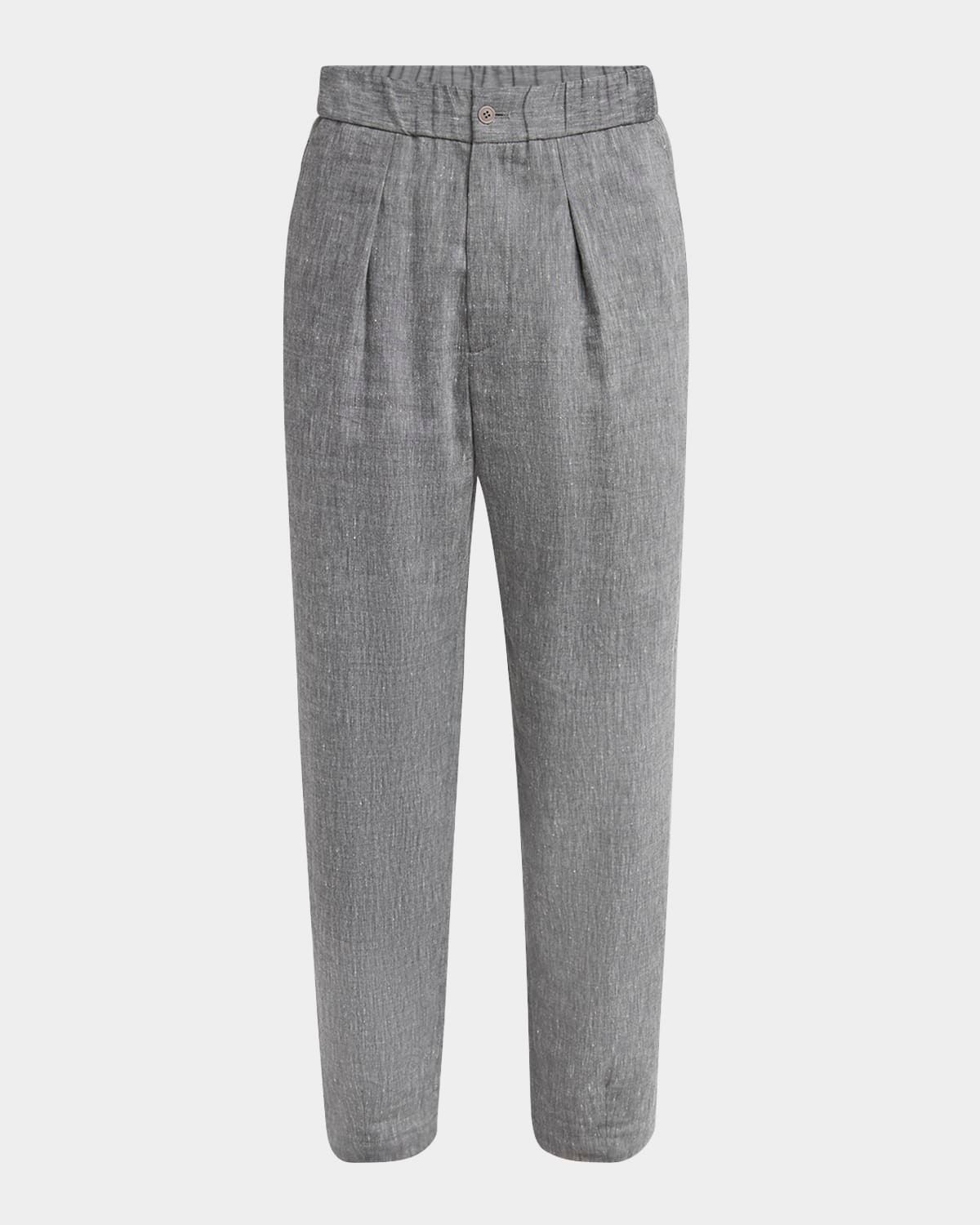 Men & apos;s One Shot Linen-Wool Trousers