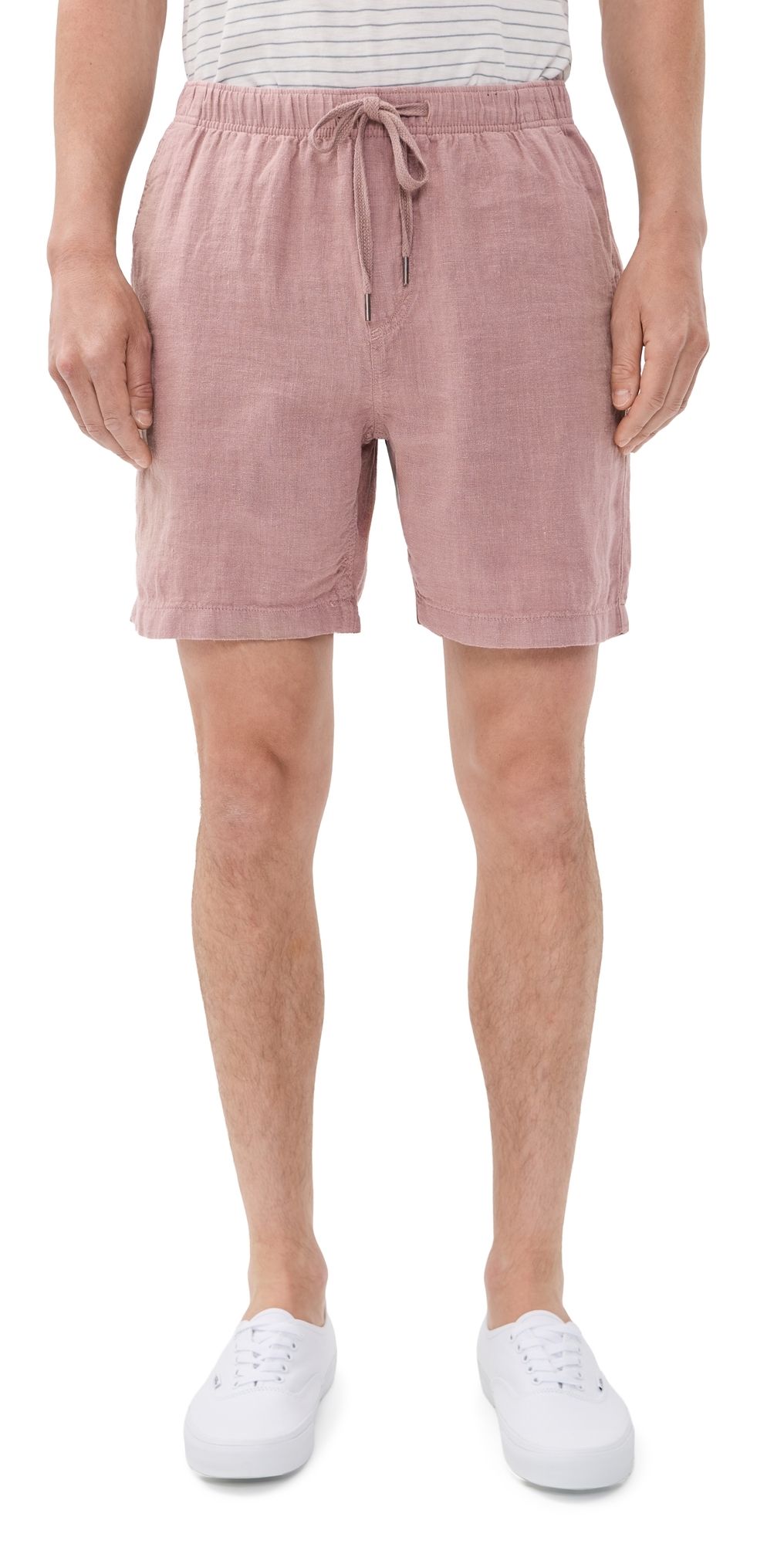 Faherty Essential Linen Shorts 6.5 Adobe M