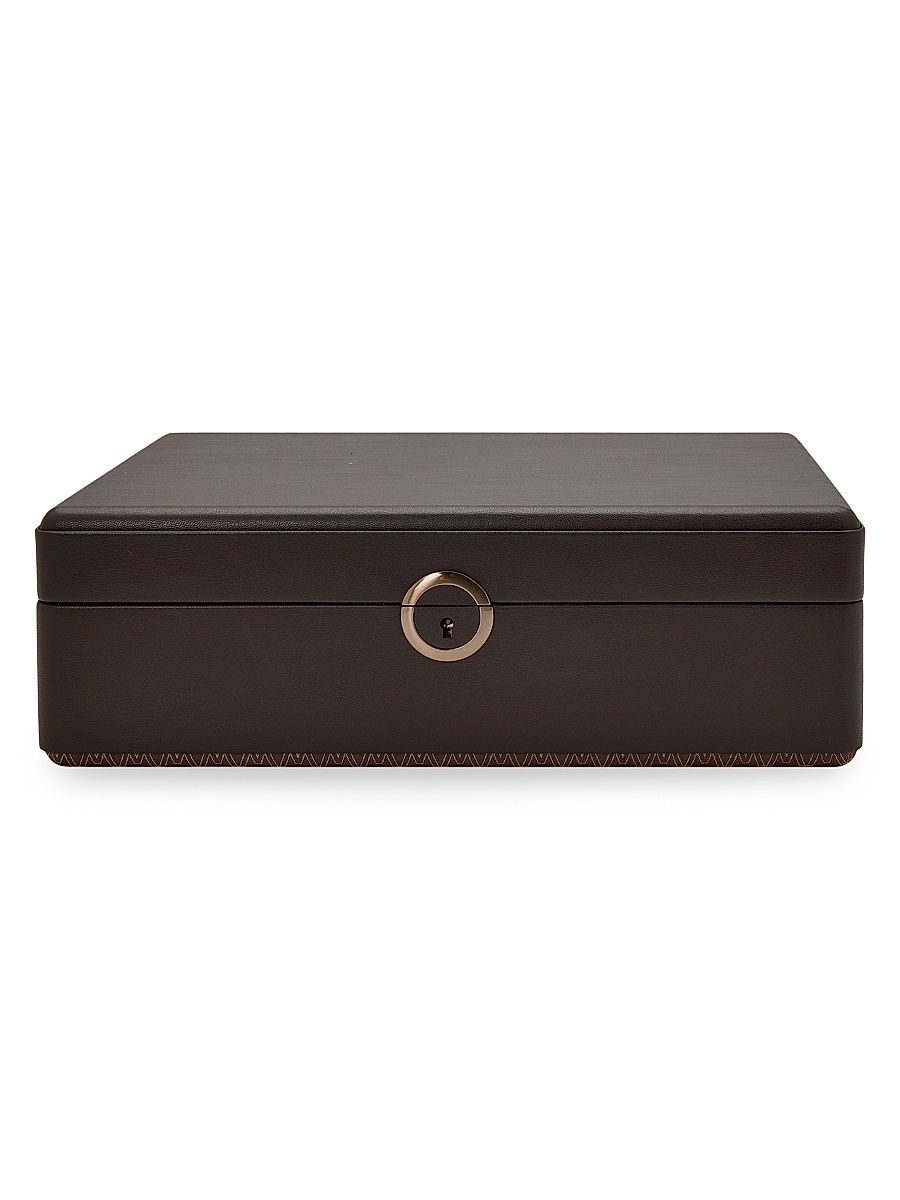 Wolf Earth 5-Piece Watch Box - Coffee