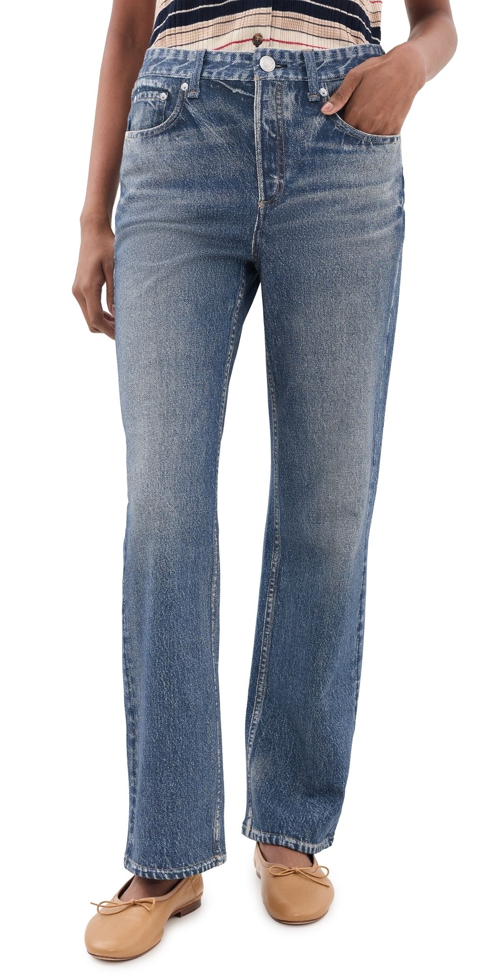 rag & bone Miramar Terry Shea Ankle Straight Pants Lakewood 24