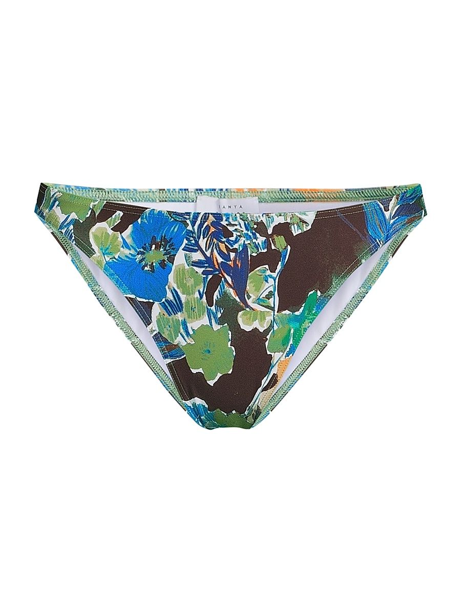 Women's Valencia Bikini Bottom - Chocolate Aqua Mutli - Size Large