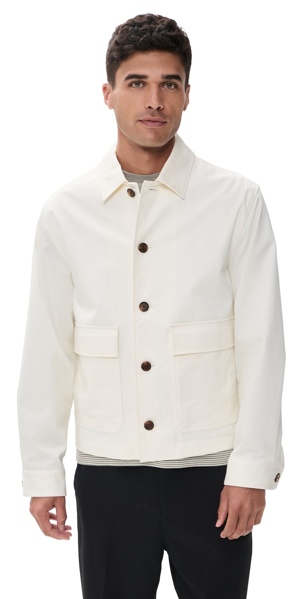 Theory Button Up Jacket Winter Ivory XXL