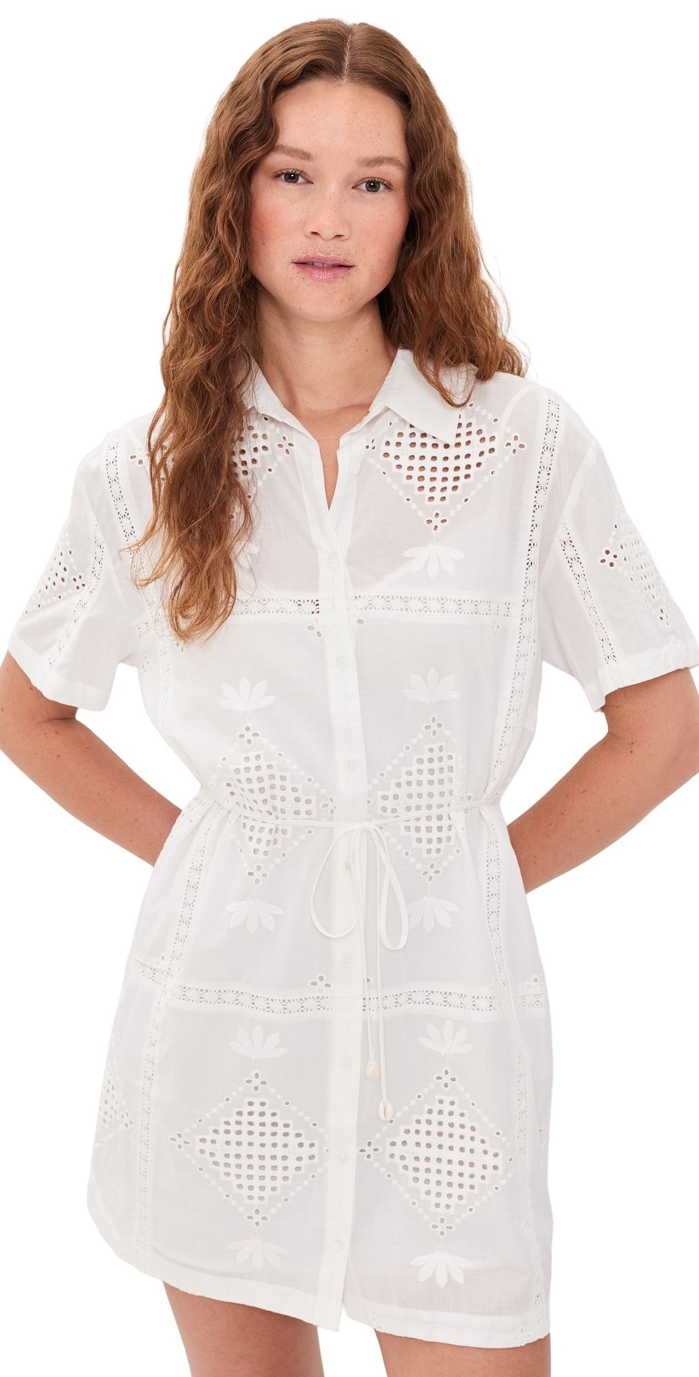 Z Supply Annabelle Eyelet Mini Dress White L