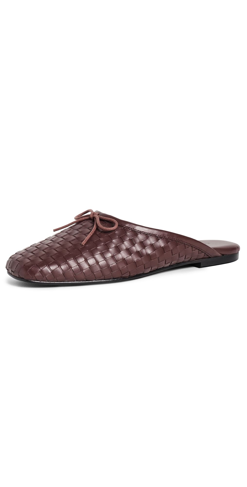 Freda Salvador Cammie Flats Umber Woven Calf 8
