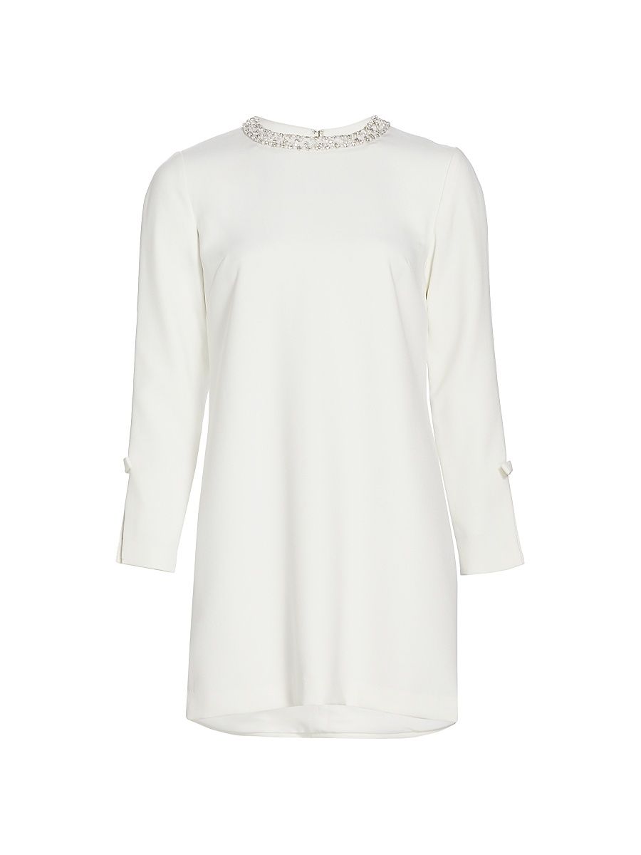 Women's Parker Beaded Shift Dress - Ivory - Size 12