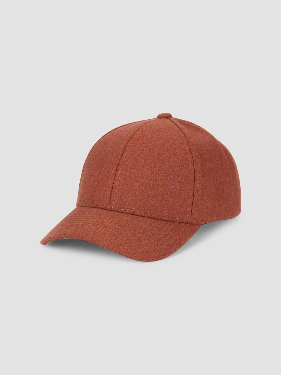 Varsity Headwear Men's Wool Baseball Cap - Coppo Orange - Size XL