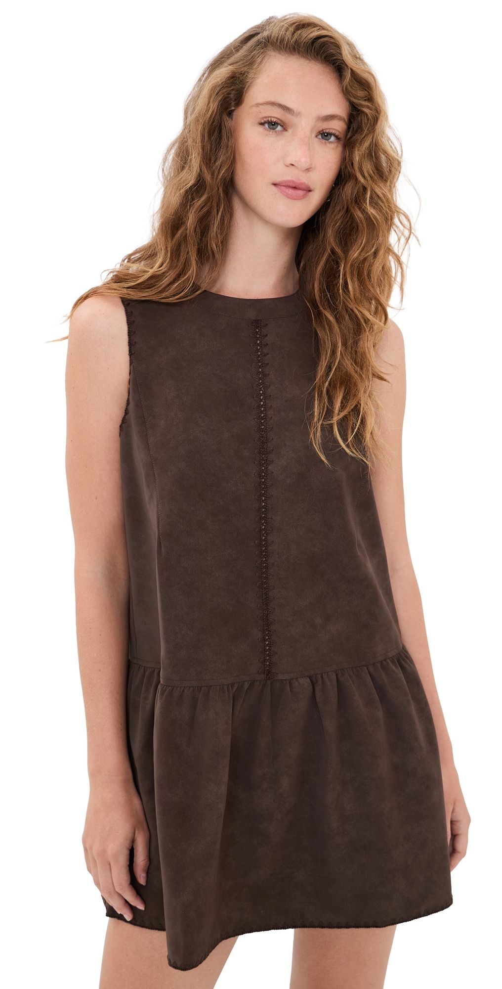 En Saison Pauline Mini Dress Dark Brown L