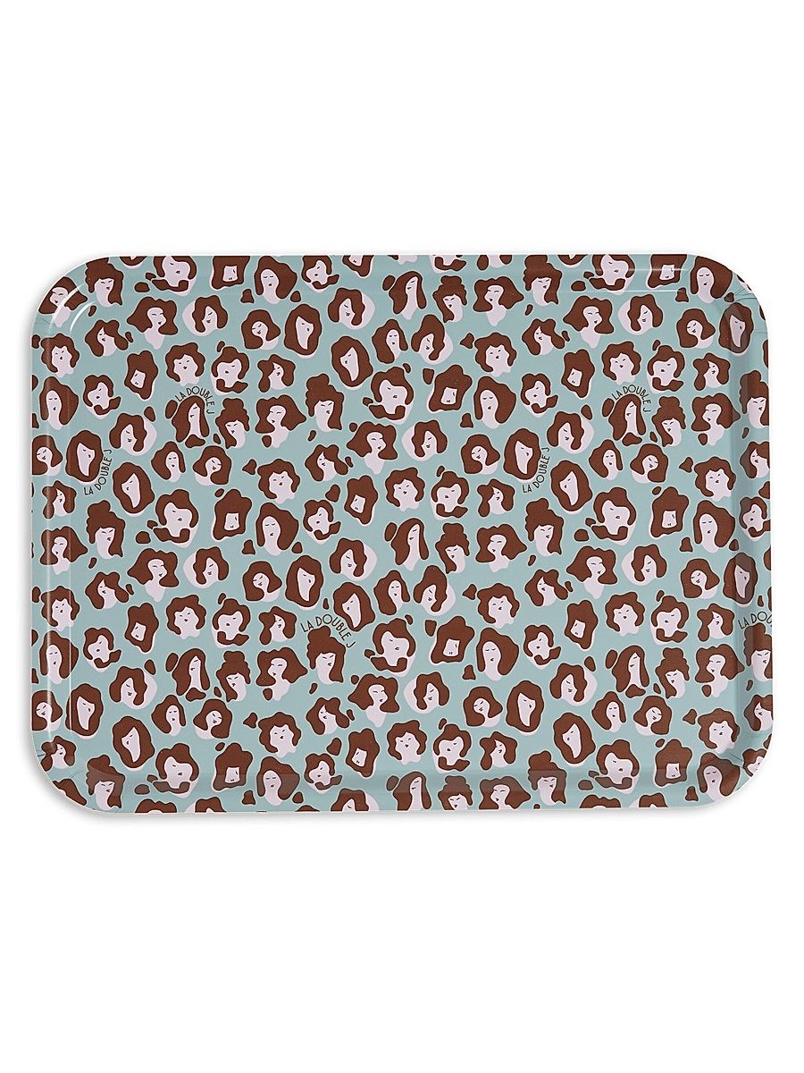 Rectangular Printed Tray - Acquamarin