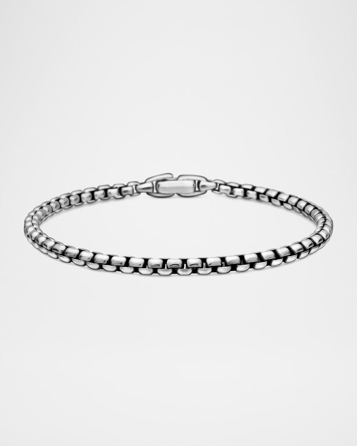 Men & apos;s Box Chain Bracelet in Silver
