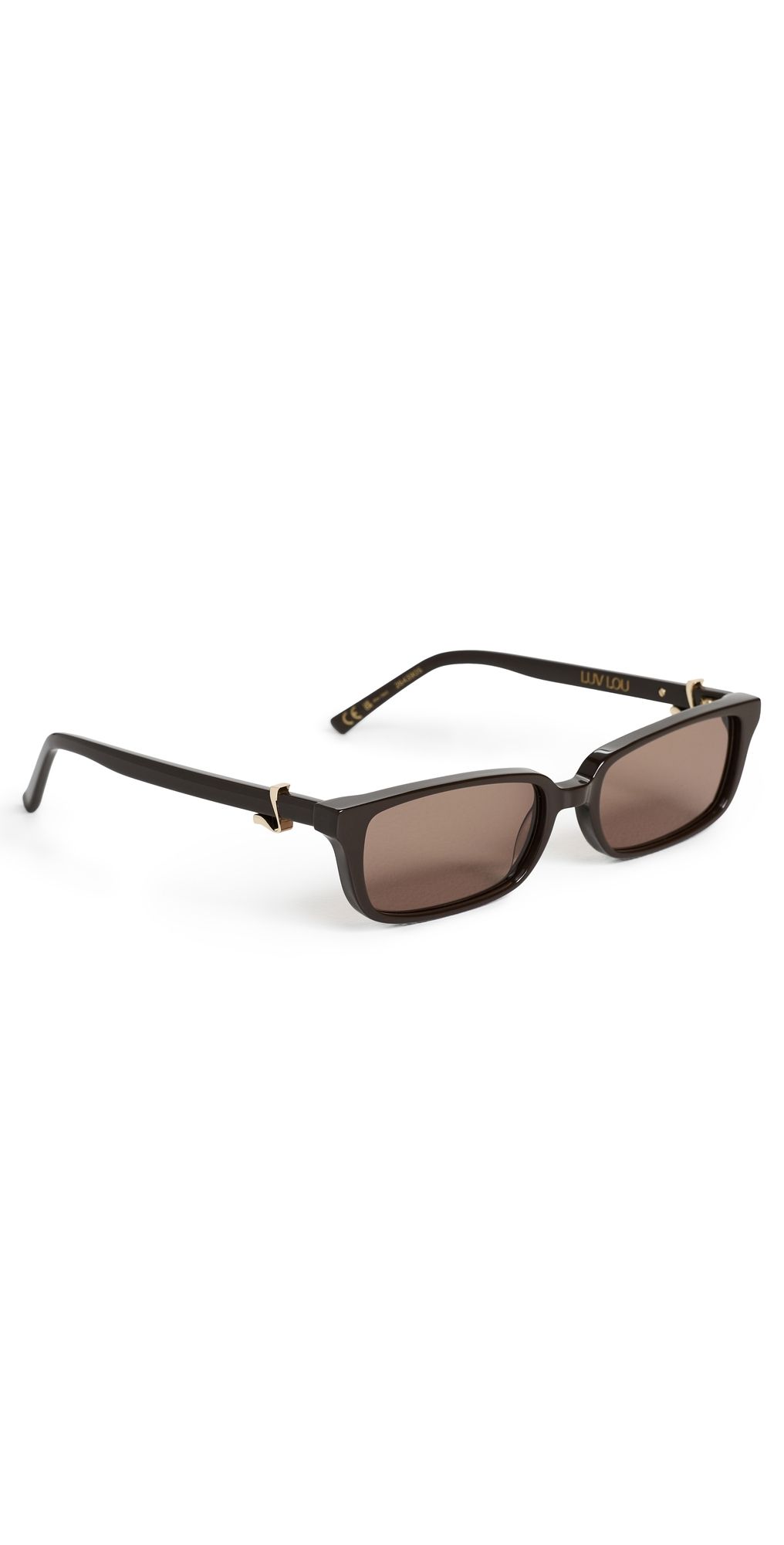 Luv Lou The Phoebe Sunglasses Dark Chocolate One Size