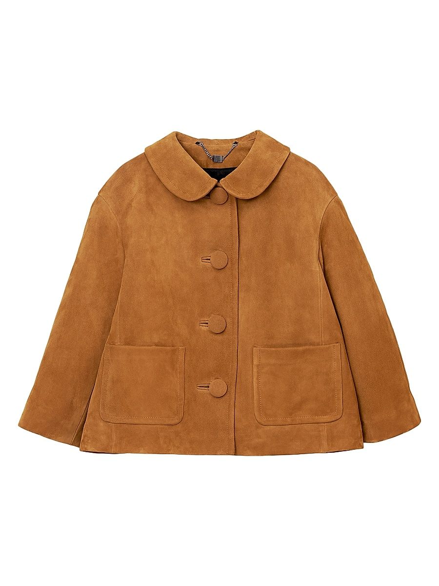 Women's Suede Doll Jacket - Copper - Size Small