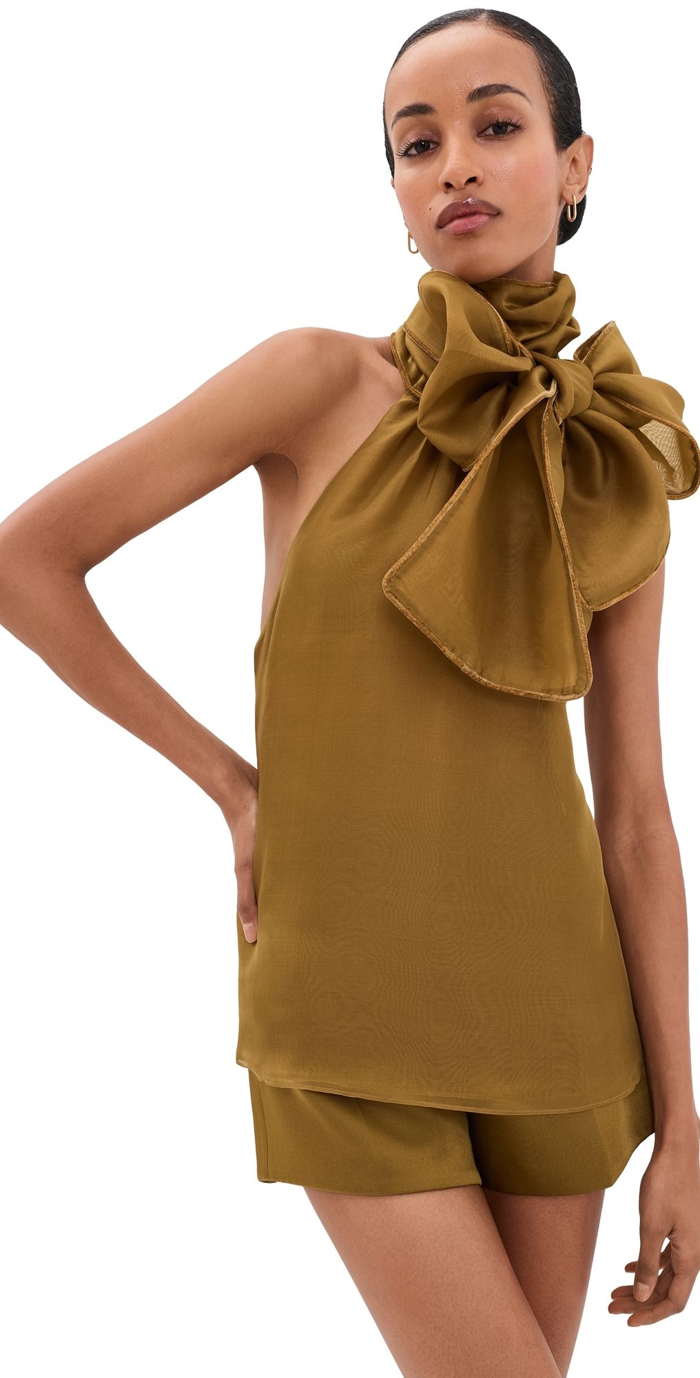 Retrofête Indira Silk Top Ochre S