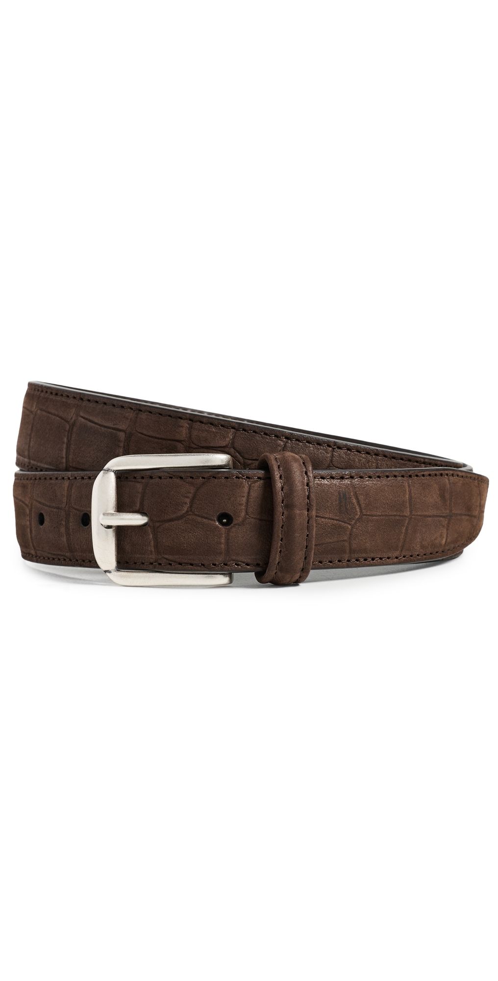 Anderson's Leather Croc Belt Brown M1 32