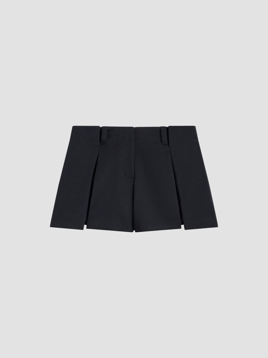 Givenchy Women's Pinch Shorts in Wool - Black - Size 2