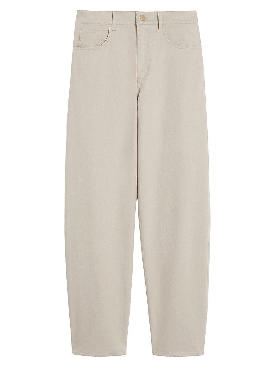 Women's Stretch Bull Denim Trousers - Natural - Size 16