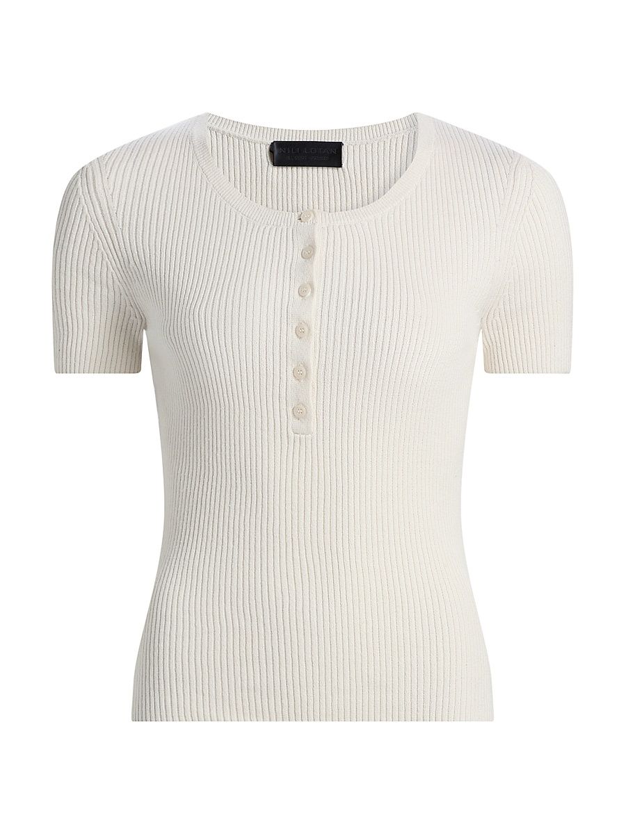 Women's Francene Cotton-Silk Sweater - Ivory - Size XL