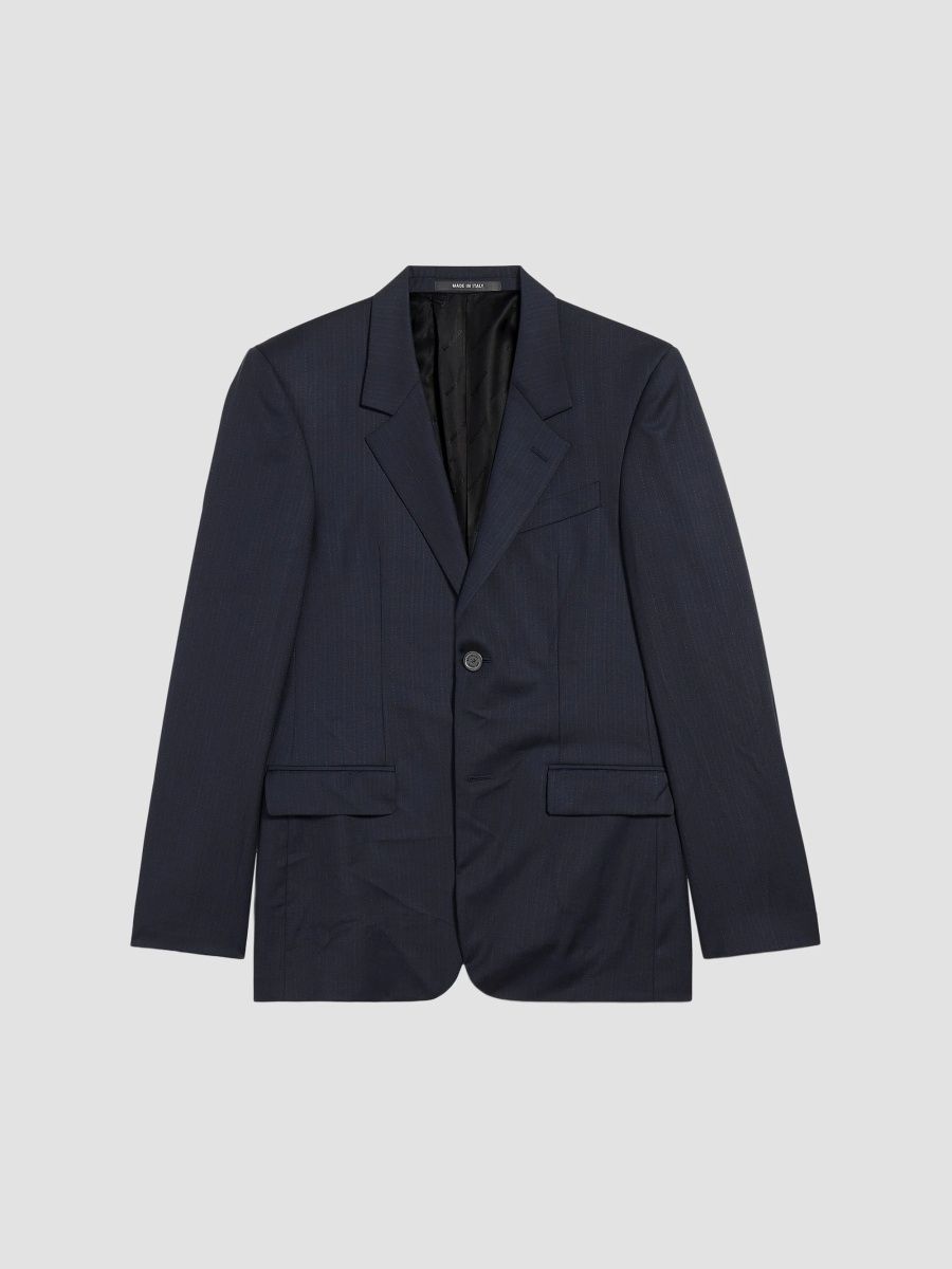 Balenciaga Men's Standard Tailored Jacket - Dark Navy - Size 36
