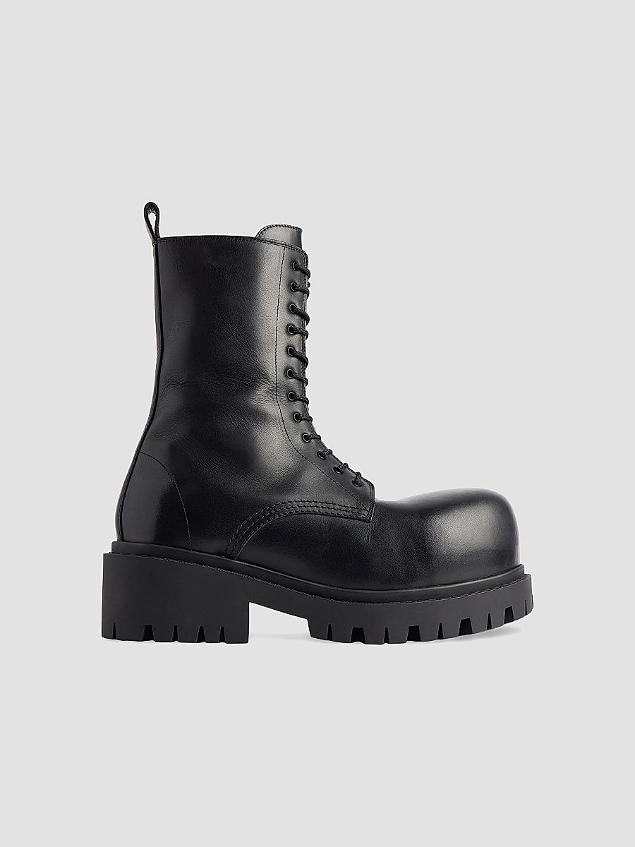 Balenciaga Men's Stomper Booties - Black - Size 13