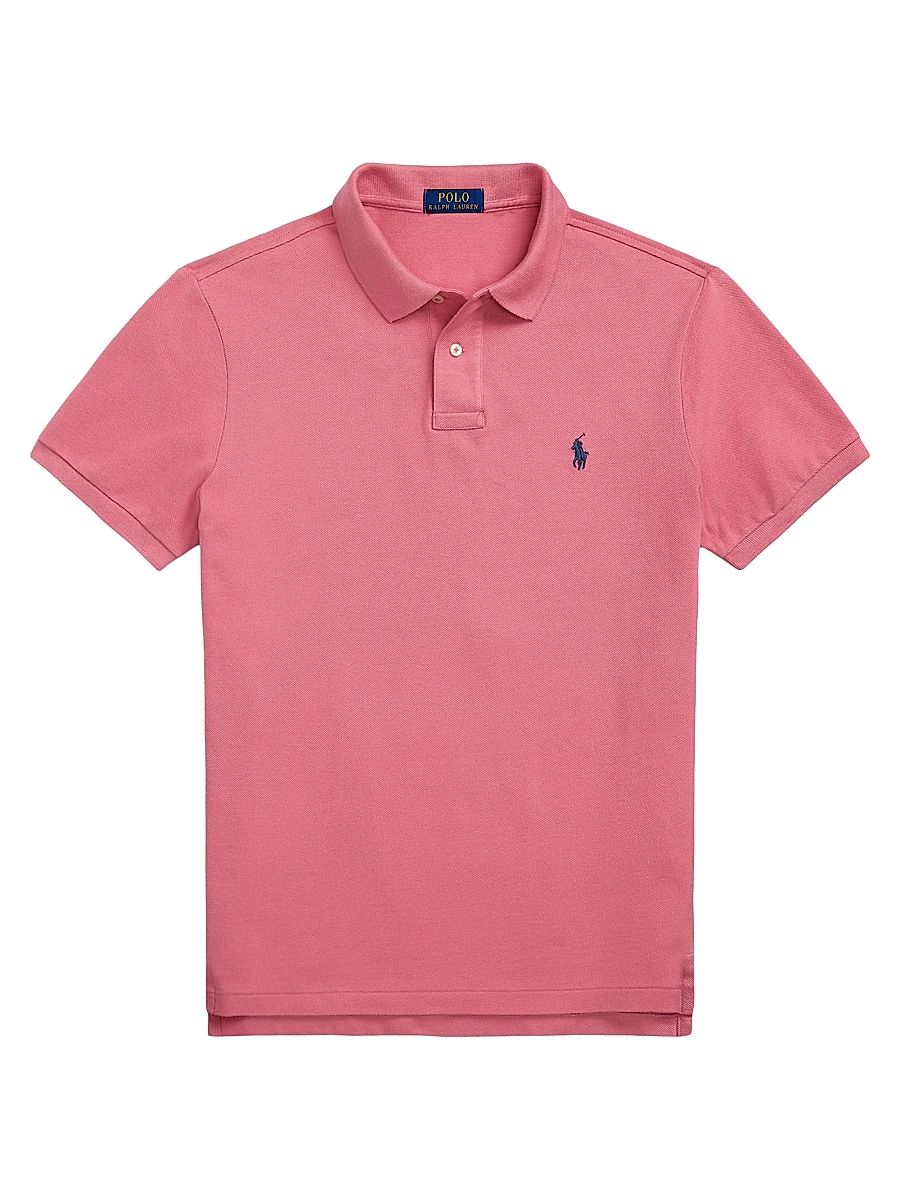 Men's Basic Mesh Knit Polo Shirt - Adirondack Berry - Size XXL