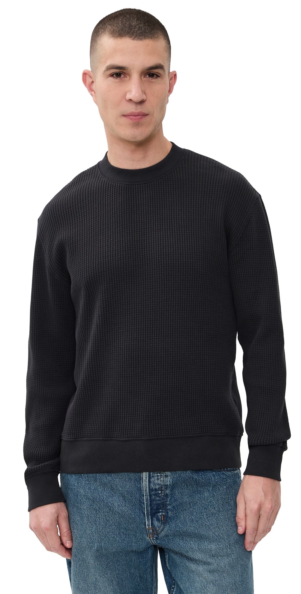 Madewell Waffle Sweatshirt Licorice M