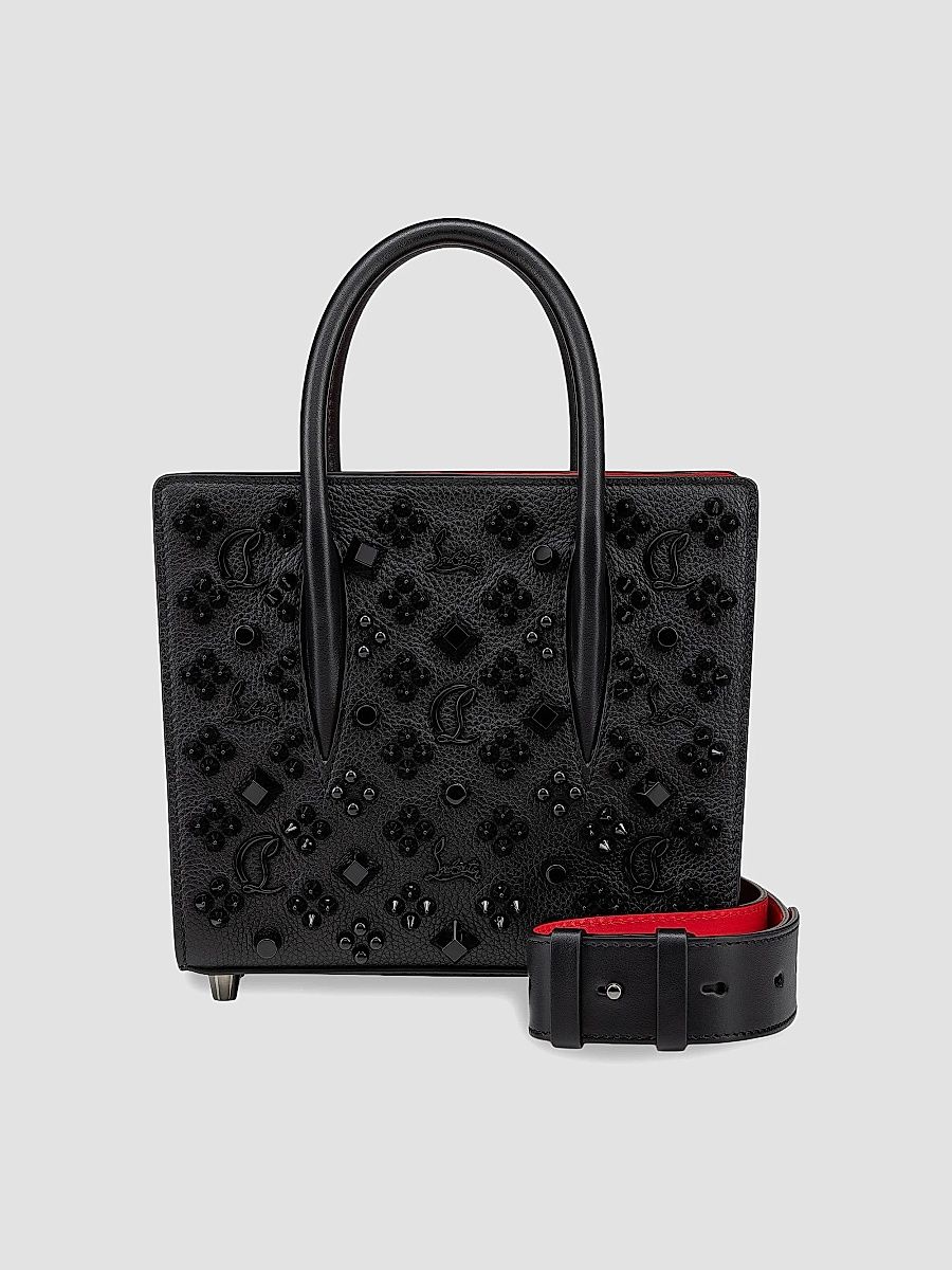 Christian Louboutin Women's Mini Paloma Leather Top Handle Bag - Black