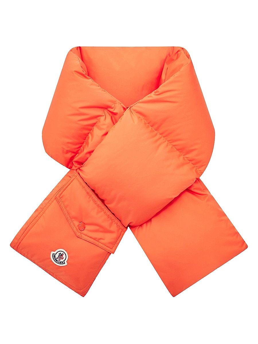 Men's Down-Filled Scarf - Orange