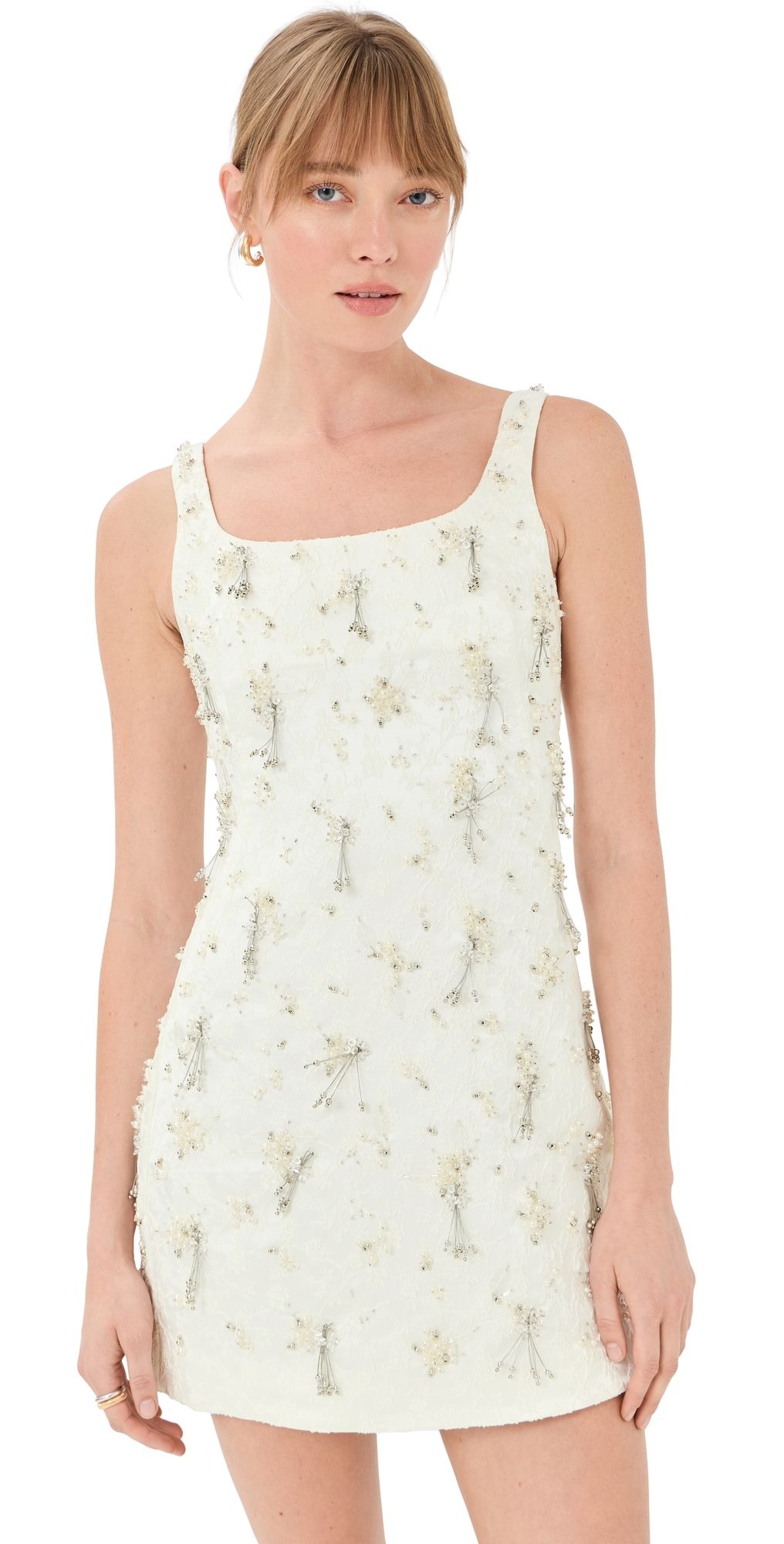 SIMKHAI Viva Sleeveless Mini Dress White 4