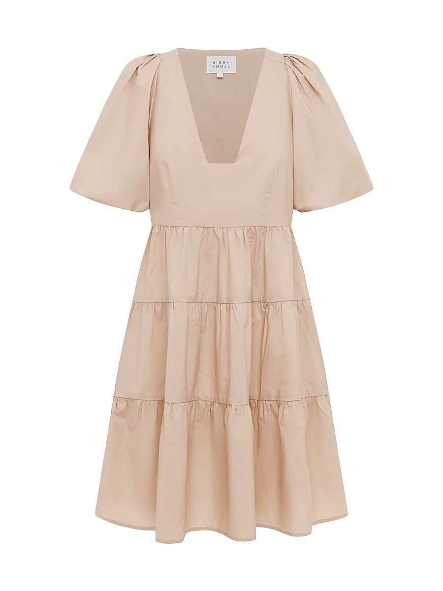 Women's Gigi Tiered Minidress - Wheat - Size Large