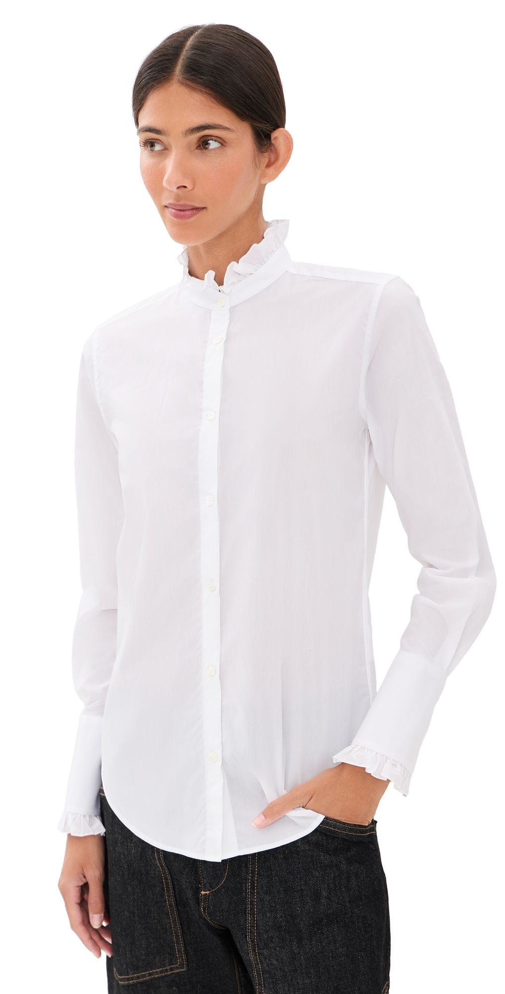 Nili Lotan Elio Shirt White S