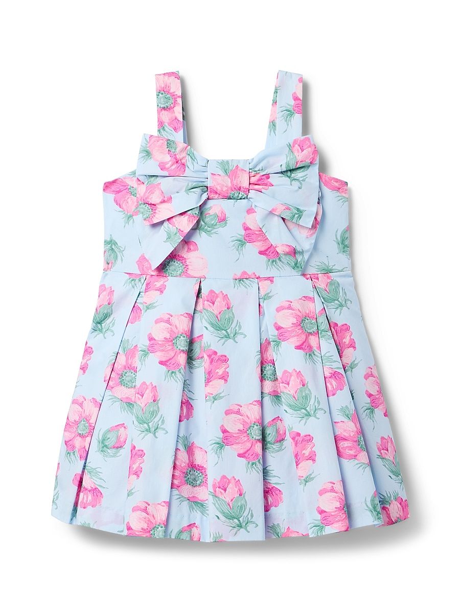 Baby Girl's, Little Girl's & Girl's The Blossom Bow Dress - Blue - Size 10