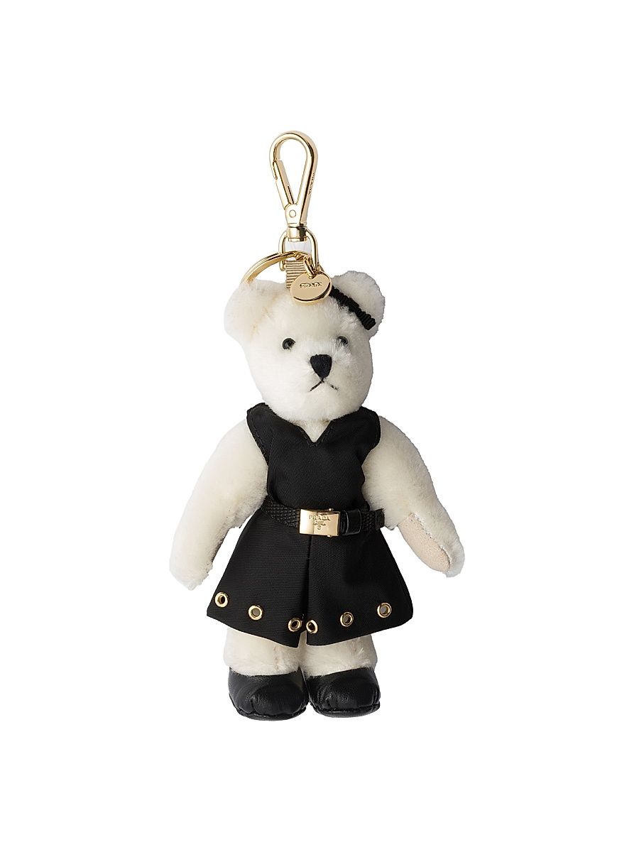 Men's Teddy Keychain Charm - Black