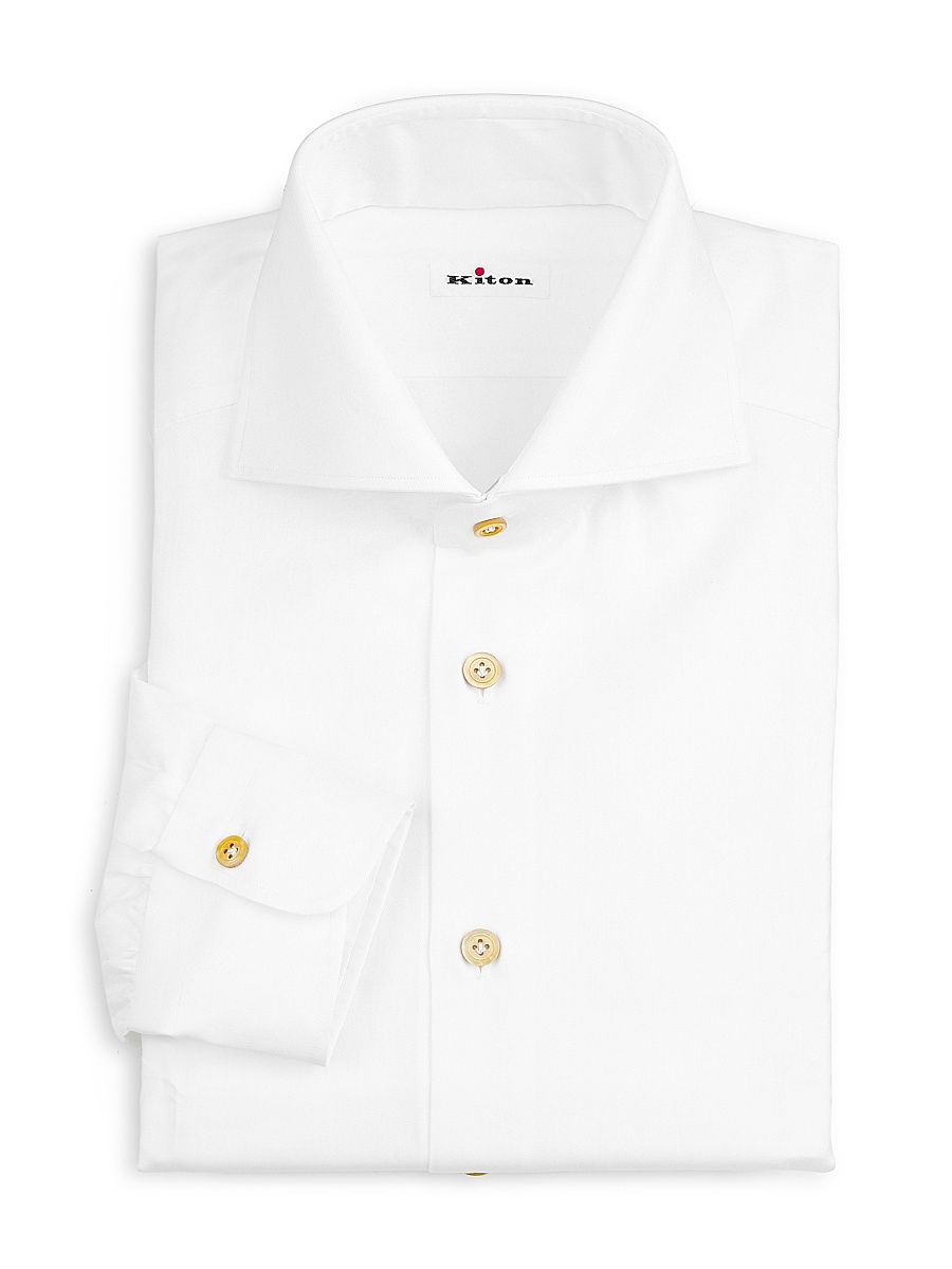 Men's Cotton Poplin Shirt - White - Size 17
