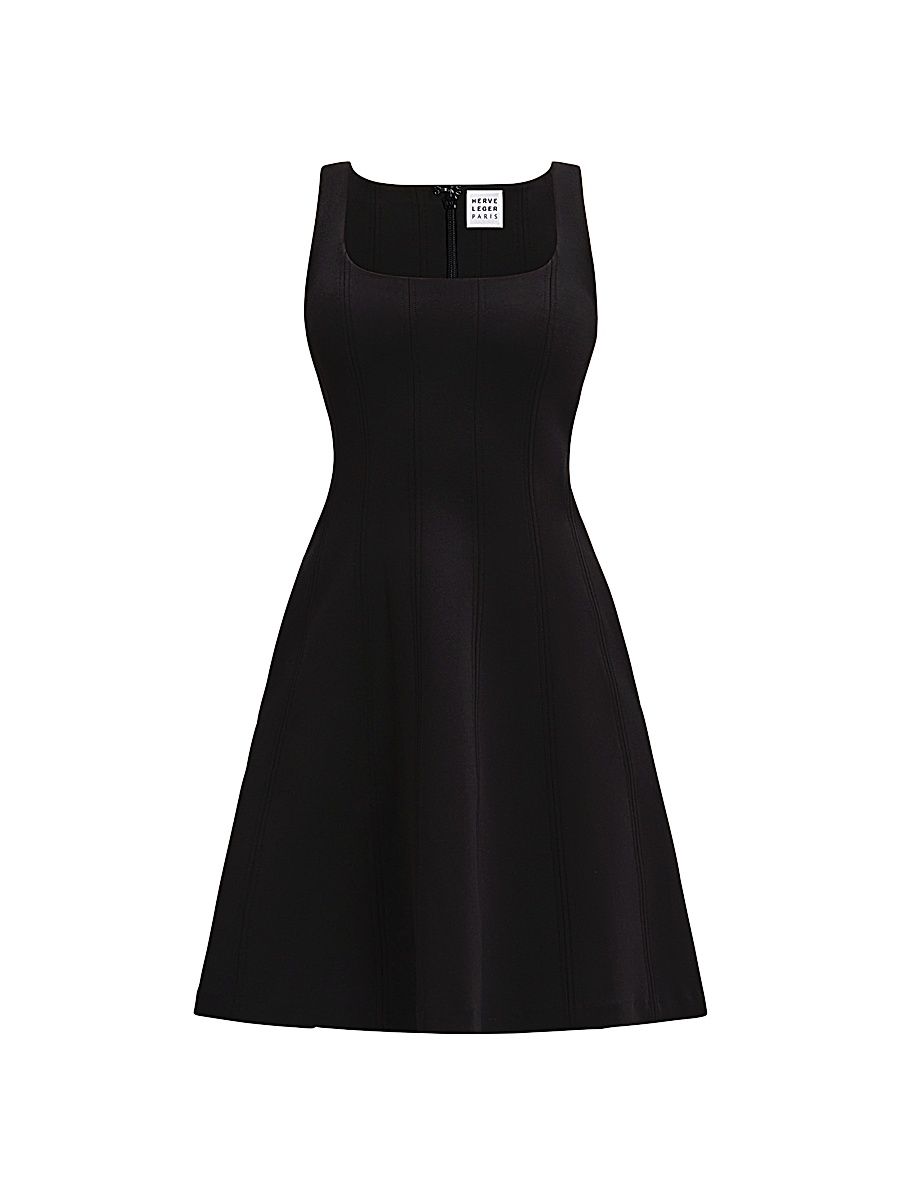 Women's The Penelope Scuba A-Line Minidress - Black - Size 8