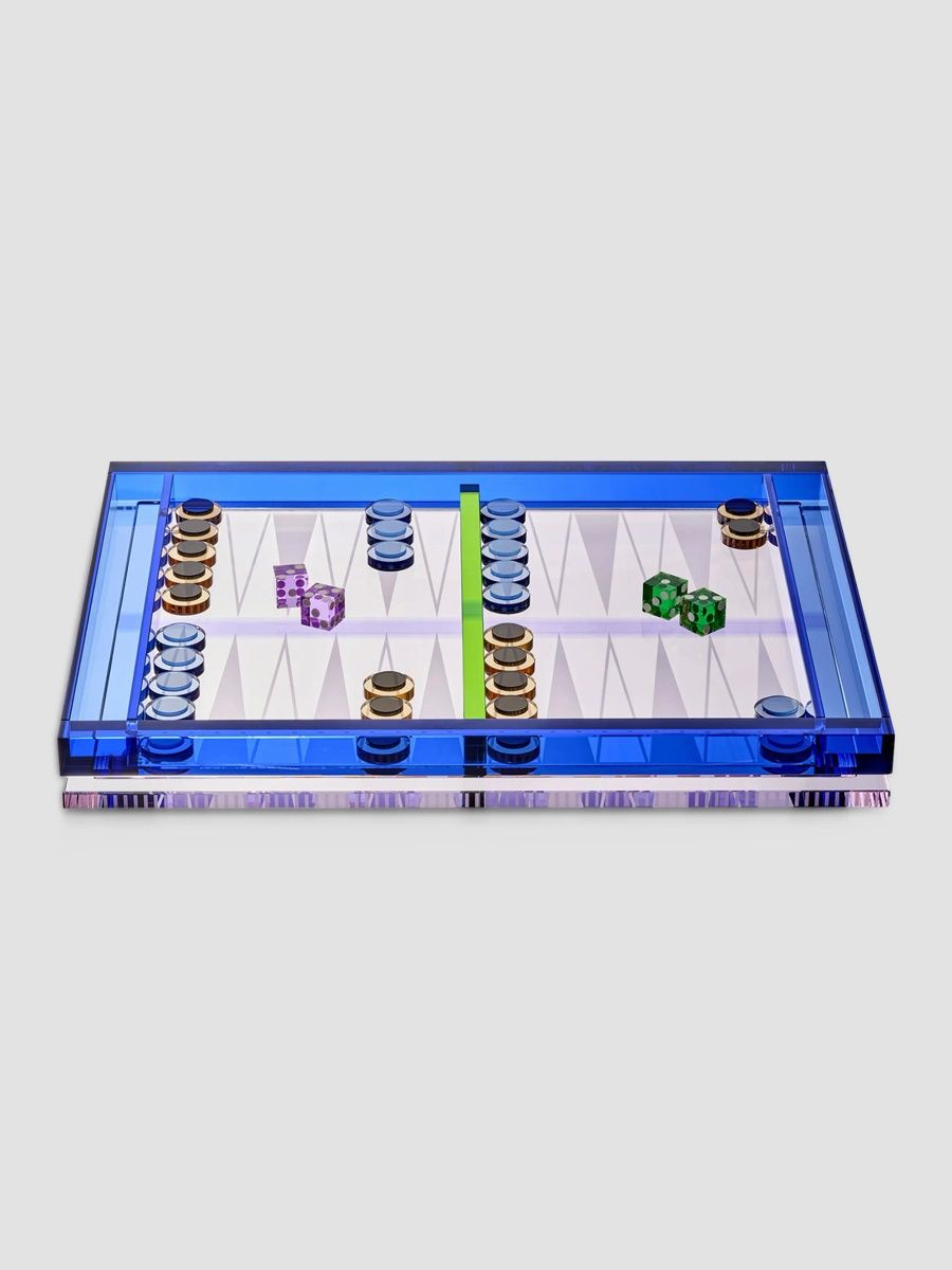 Reflections Copenhagen Amuse Brilliant Backgammon - Blue Multi