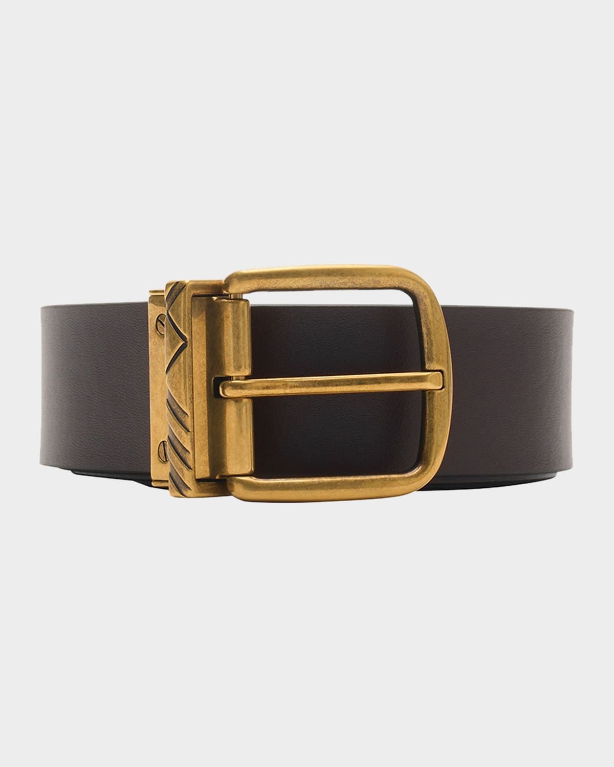Men & apos;s Pin-Buckle Reversible Leather Belt