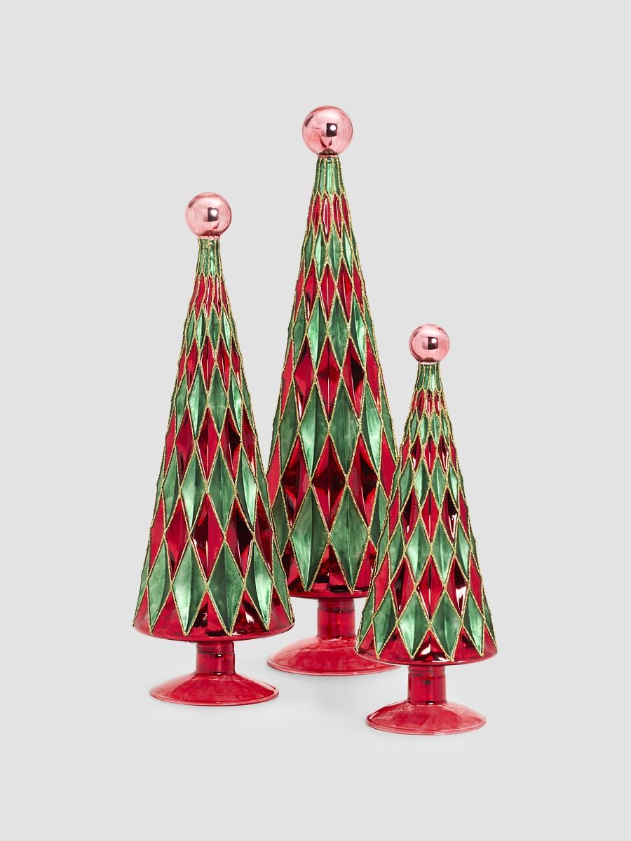 Cody Foster & Co 3-Piece Mid Century Diamond Trees Set
