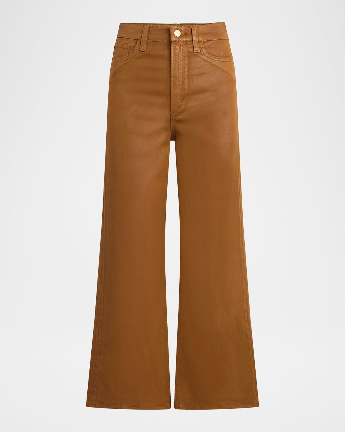 The Mia Wide-Leg Coated Jeans