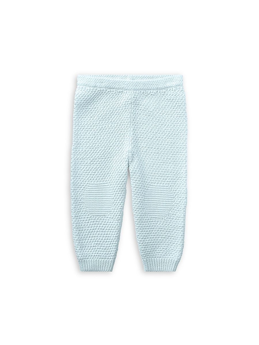 Baby Boy's Textured Cotton Pants - Beryl Blue - Size 3 Months