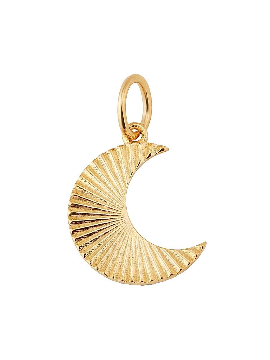 Women's 14K Yellow Gold Moonburst Charm Pendant - Gold
