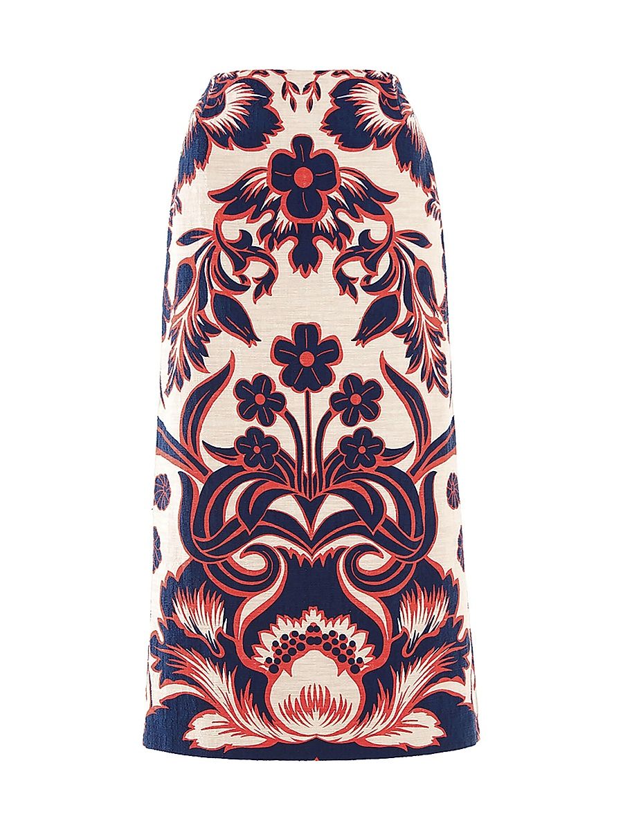 Women's Pencil Skirt - Blue - Size Large