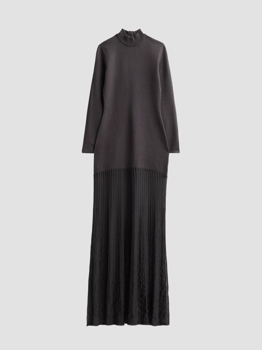 SEROYA Women's Tova Knit Maxi Dress - Dark Charcoal - Size XL
