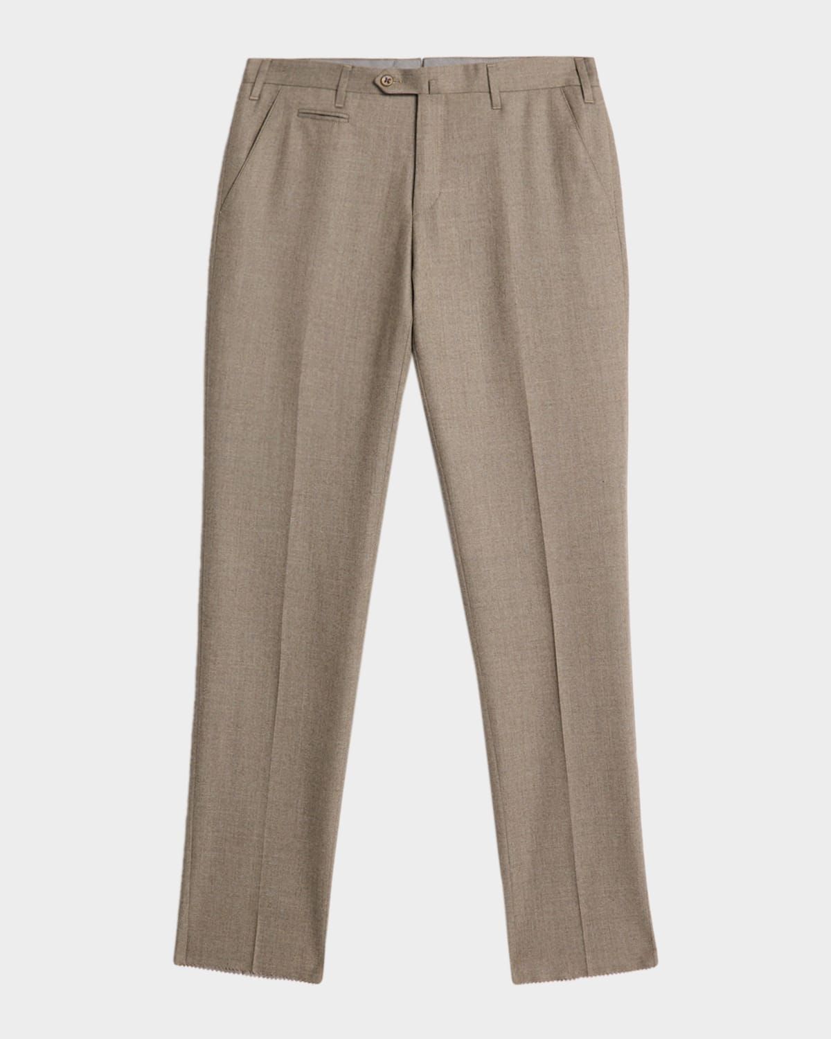 Men & apos;s Zip-Pocket Slim Fit Flannel Pants