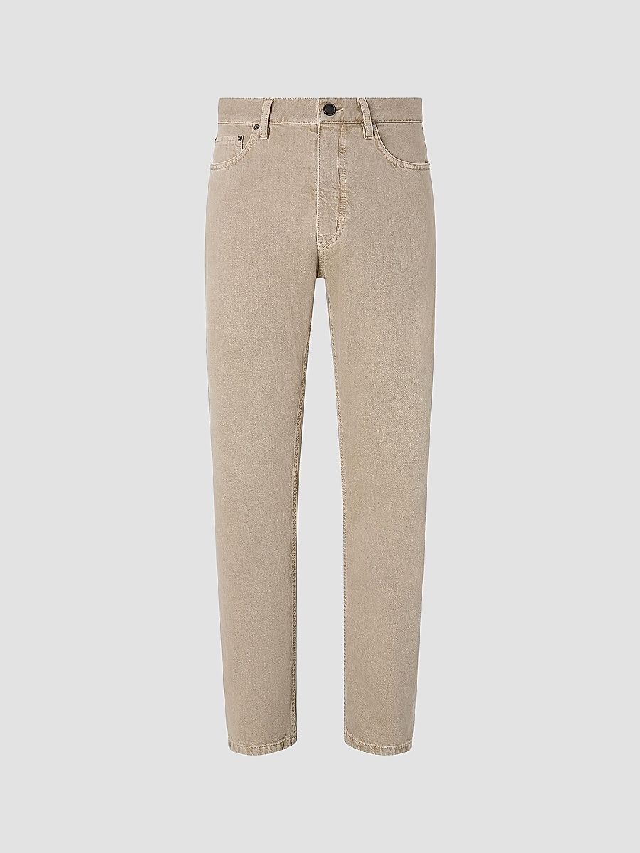 Men's Cotton Roccia Jeans - Light Taupe - Size 40