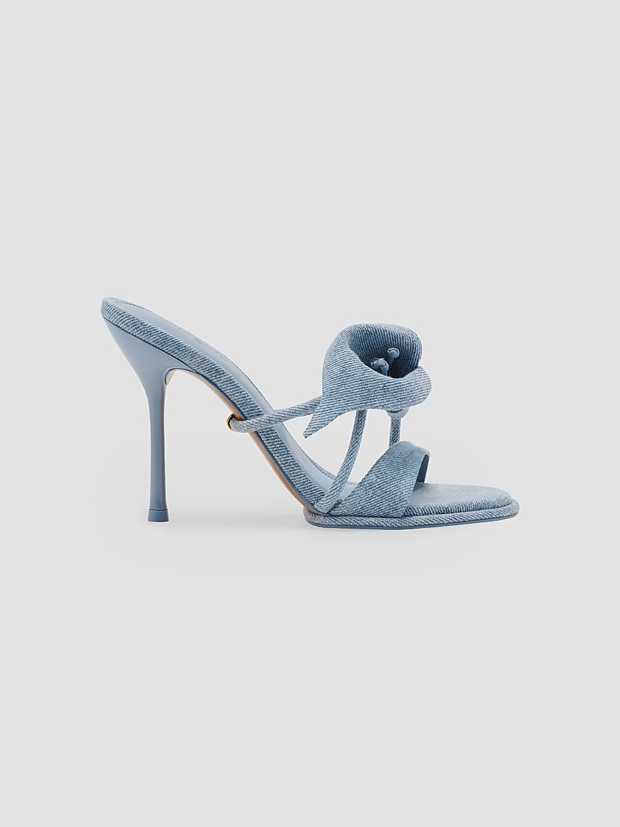 Women's Cori 105MM Denim Sandals - Vintage Blue - Size 10
