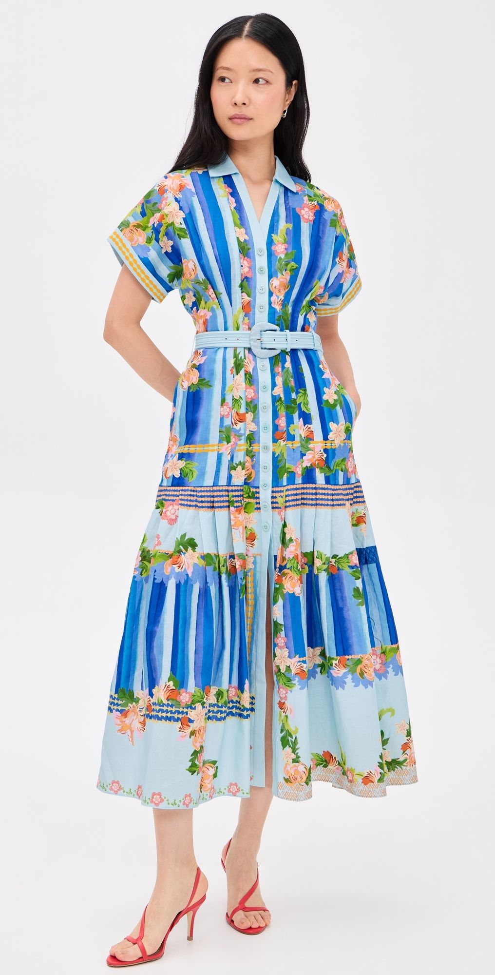 SALONI Riya B Dress Floral River Plmt 12